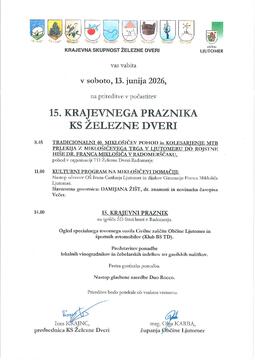 Vabilo KS Železne Dveri 2026